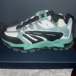 Men's Sneakers in Black and Green